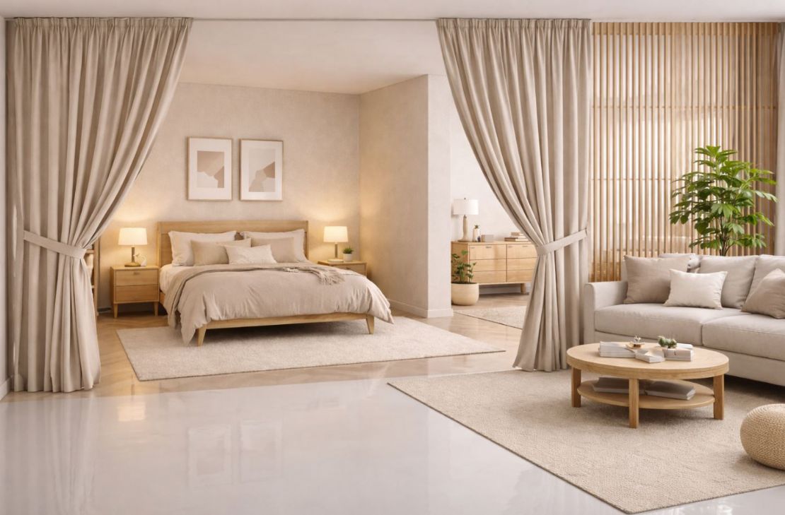 開放式臥室的完美布局：如何兼具舒適、功能與隱私？